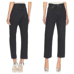 Agolde 90s Crop Black Jeans